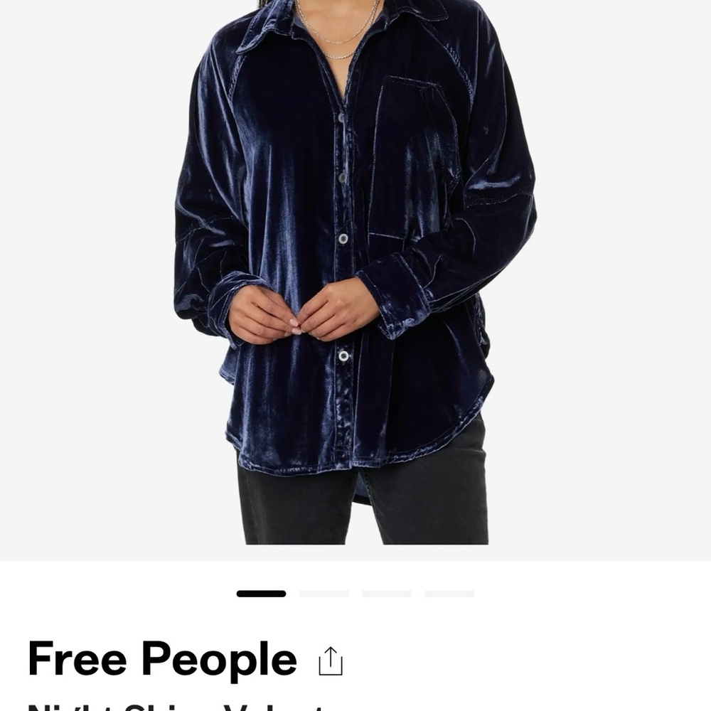 Free People Women's Night SkiesVelvet
Shirt
Item #: 728288 size xs - Picture 5 of 6
